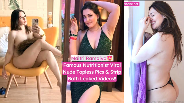Famous Nutritionist Maitri Ramaiya Leak Bathing Leak Viral