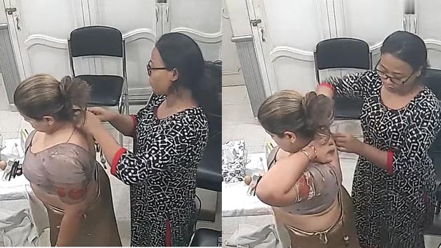 Horny Rich Bhabhi Changing Parlour In CCTV Captured – desisex