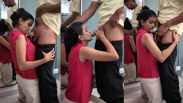 Cute Girl Sucking Colleague Dick In Office Boss Exclusive MMS